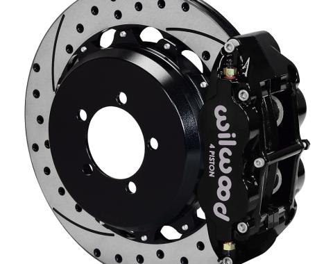 Wilwood Brakes Forged Narrow Superlite 4R Big Brake Rear Brake Kit For OE Parking Brake 140-12871-D