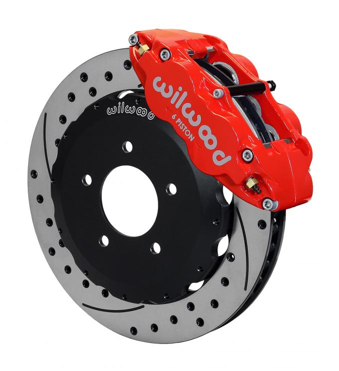 Wilwood Brakes Forged Narrow Superlite 6R Big Brake Front Brake Kit (Hat) 140-10968-DR