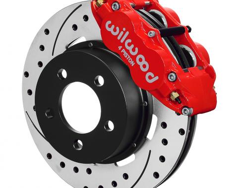 Wilwood Brakes Forged Narrow Superlite 4R Big Brake Front Brake Kit (Hat) 140-12576-DR