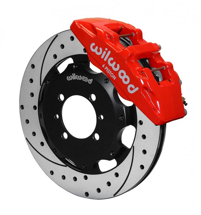 Wilwood Brakes 2012-2015 Fiat 500 Forged Dynapro 6 Big Brake Front Brake Kit (Hat) 140-12767-DR