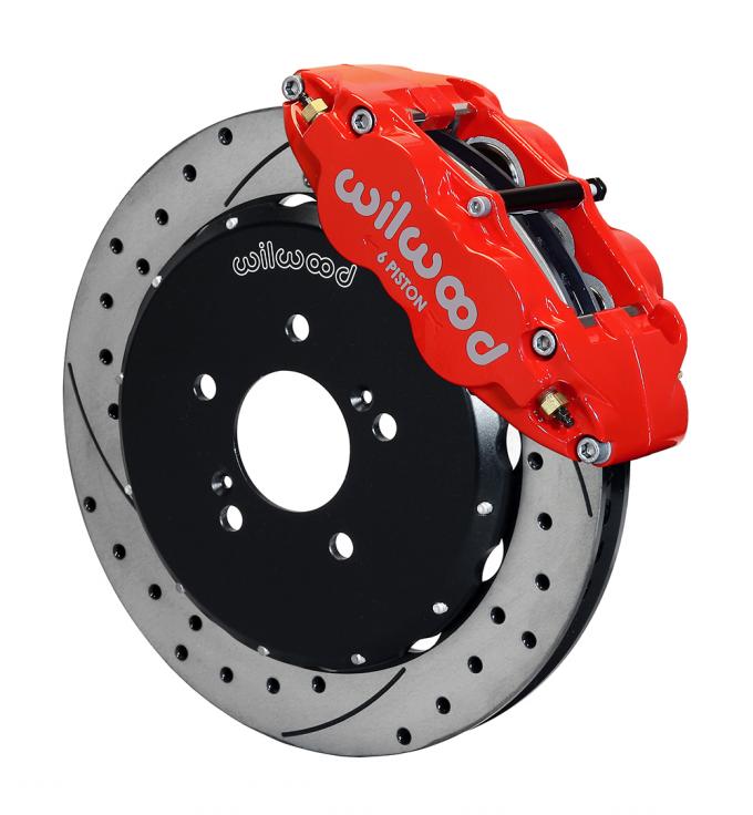 Wilwood Brakes 2000-2009 Honda S2000 Forged Narrow Superlite 6R Big Brake Front Brake Kit (Hat) 140-10309-DR