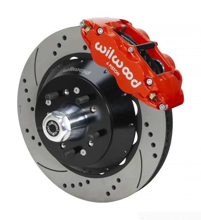 Wilwood Brakes 1968-1972 Ford F-100 Forged Narrow Superlite 6R Big Brake Front Brake Kit (Hub) 140-14841-DR