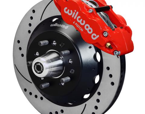 Wilwood Brakes Forged Narrow Superlite 6R Dust-Seal Big Brake Front Brake Kit (Hub) 140-15407-DR