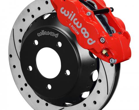 Wilwood Brakes 1985-1987 Chevrolet Corvette Forged Narrow Superlite 6R Big Brake Front Brake Kit (Hat) 140-11919-DR