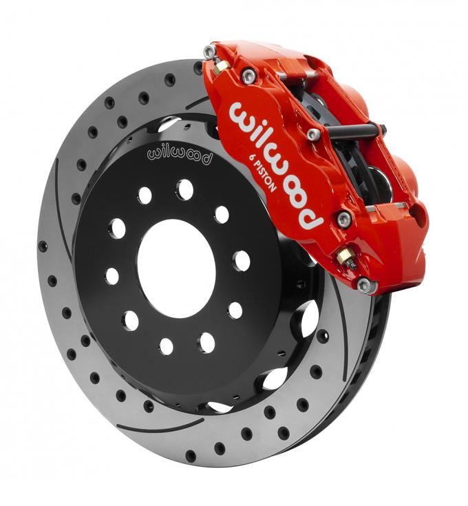 Wilwood Brakes 2007-2017 Jeep Wrangler Forged Narrow Superlite 6R Big Brake Front Brake Kit (Hat) 140-13880-DR