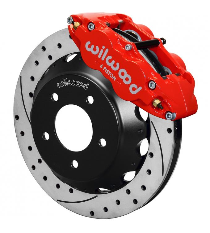 Wilwood Brakes 1985-1987 Chevrolet Corvette Forged Narrow Superlite 6R Big Brake Front Brake Kit (Hat) 140-11918-DR