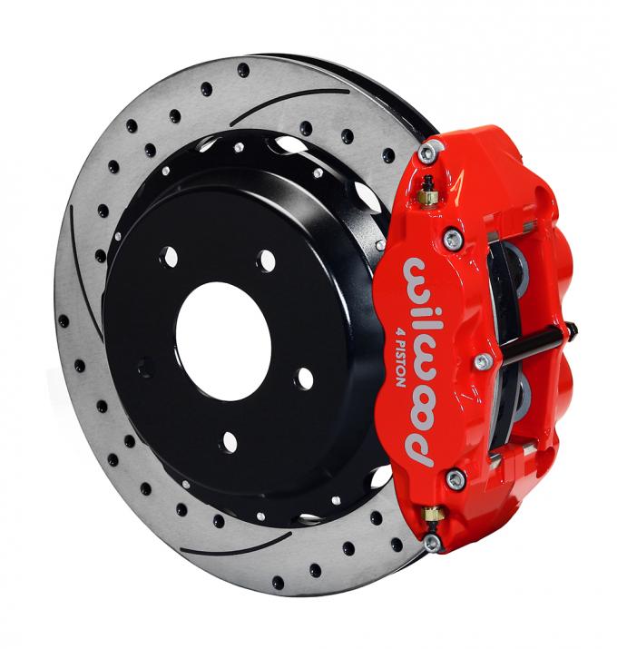 Wilwood Brakes Forged Narrow Superlite 4R Big Brake Rear Brake Kit For OE Parking Brake 140-9830-DR