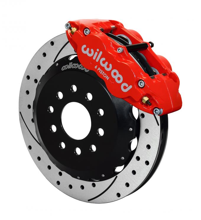 Wilwood Brakes Forged Narrow Superlite 6R Big Brake Front Brake Kit (Hat) 140-9834-DR