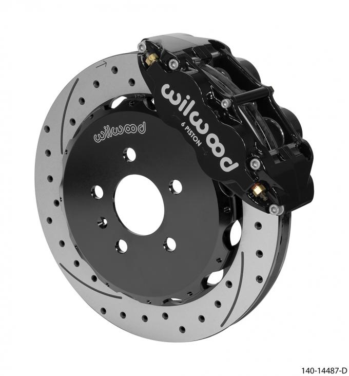 Wilwood Brakes Forged Narrow Superlite 6R Big Brake Front Brake Kit (Hat) 140-14487-D