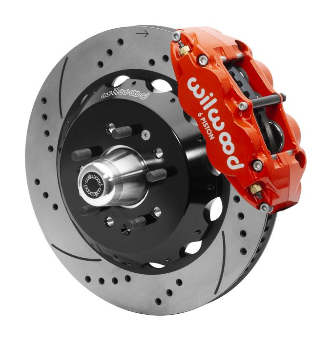 Wilwood Brakes Forged Narrow Superlite 6R Big Brake Front Brake Kit (Hub) 140-15554-DR