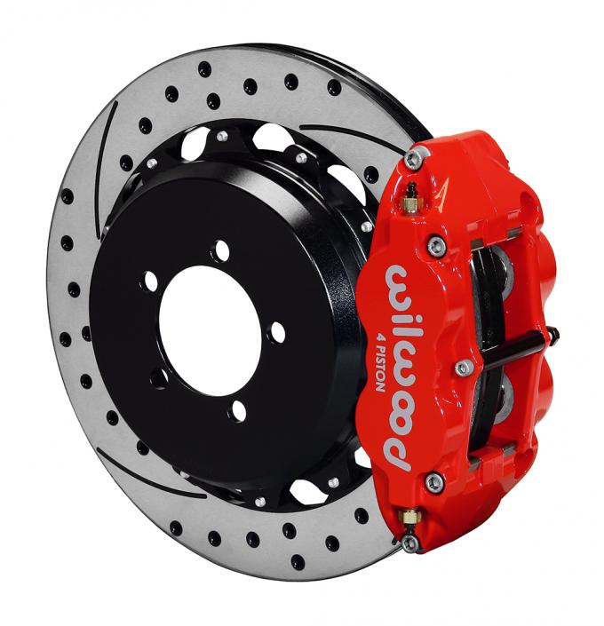 Wilwood Brakes Forged Narrow Superlite 4R Big Brake Rear Brake Kit For OE Parking Brake 140-12871-DR