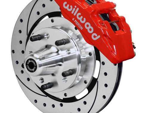 Wilwood Brakes Forged Dynapro 6 Big Brake Front Brake Kit (Hub) 140-15198-DR