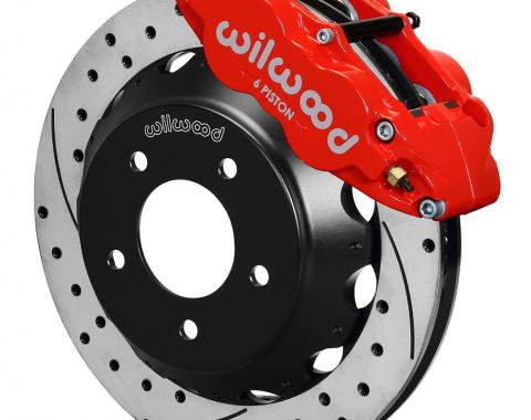 Wilwood Brakes 1985-1987 Chevrolet Corvette Forged Narrow Superlite 6R Big Brake Front Brake Kit (Hat) 140-11918-DR