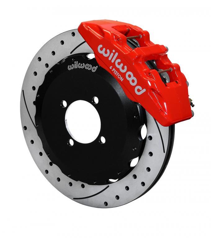 Wilwood Brakes Forged Dynapro 6 Big Brake Front Brake Kit (Hat) 140-14234-DR