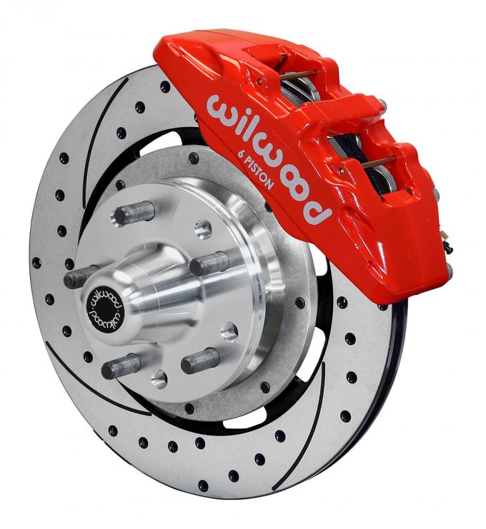 Wilwood Brakes Forged Dynapro 6 Big Brake Front Brake Kit (Hub) 140-13554-DR