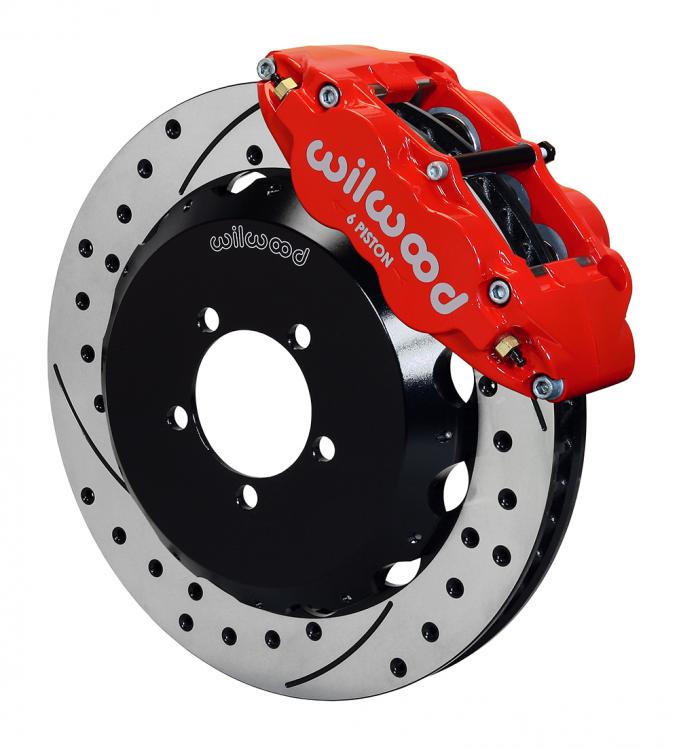 Wilwood Brakes Forged Narrow Superlite 6R Big Brake Front Brake Kit (Hat) 140-12874-DR