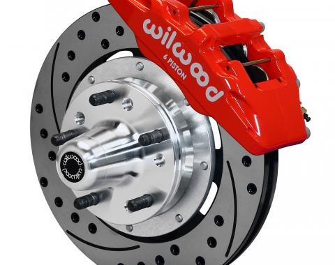 Wilwood Brakes Forged Dynapro 6 Big Brake Front Brake Kit (Hub) 140-12946-DR