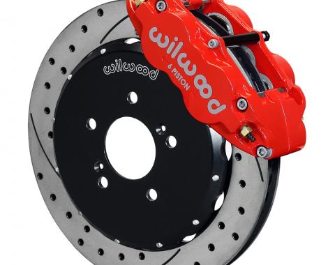 Wilwood Brakes 2000-2009 Honda S2000 Forged Narrow Superlite 6R Big Brake Front Brake Kit (Hat) 140-10309-DR