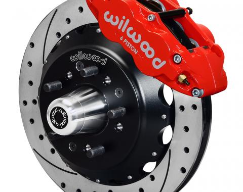 Wilwood Brakes Forged Narrow Superlite 6R Big Brake Front Brake Kit (Hub) 140-12299-DR