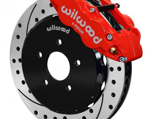 Wilwood Brakes Forged Narrow Superlite 6R Big Brake Front Brake Kit (Hat) 140-11583-DR