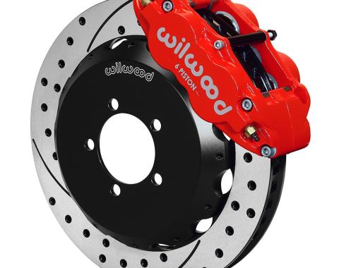 Wilwood Brakes Forged Narrow Superlite 6R Big Brake Front Brake Kit (Hat) 140-12870-DR