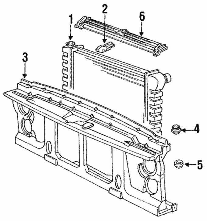 Chevy & GMC Truck Bracket, Radiator Support, Lower Left & Right, NOS 1985-1991