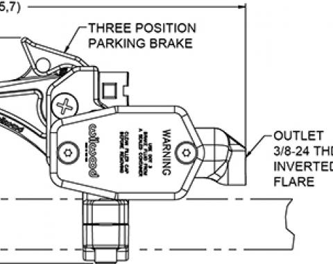 Wilwood Brakes Handlebar Master Cylinder w/Removable Clamp 260-14347