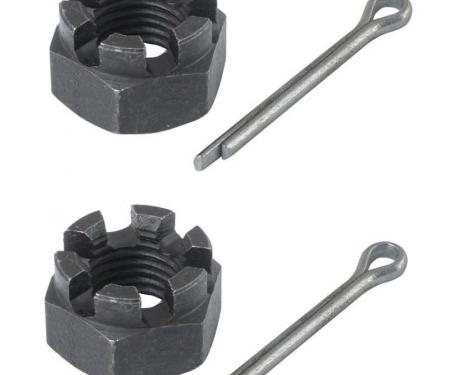 Rear Spring U Bolt Castle Nut, 2 Piece Set, Includes Cotter Pins