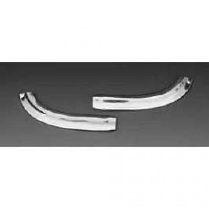 Full Size Chevy Front Fender Lower Eyebrow Moldings, Impala, 1963