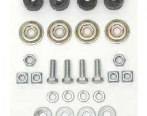 Full Size Chevy Shock Installation Hardware Kit, Front, 1958-1972