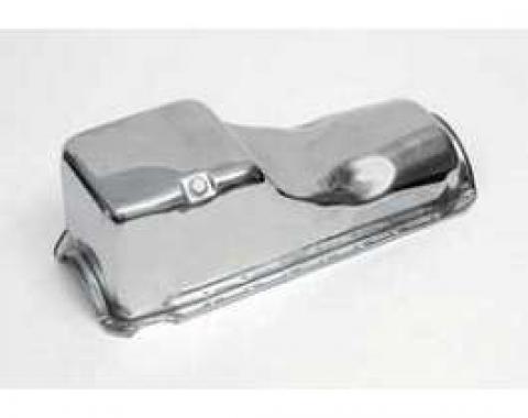 Full Size Chevy Engine Oil Pan, Chrome, Big Block, 1958-1972