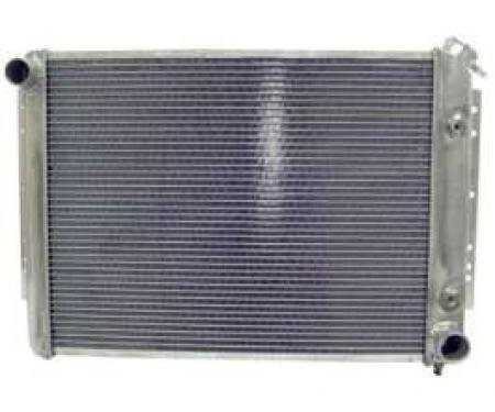 Full Size Chevy Radiator, Aluminum Crossflow, Passenger Side Top Outlet, Northern, 1959-1970