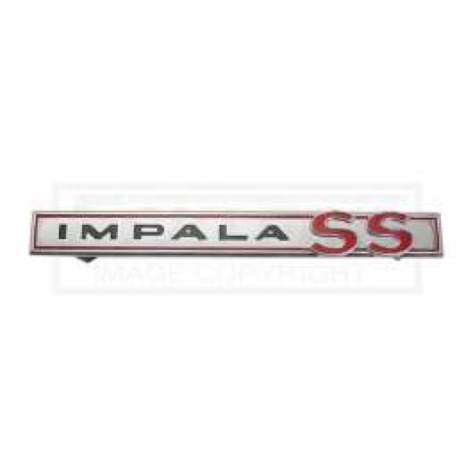 Full Size Chevy Trunk Emblem, Impala SS, 1964