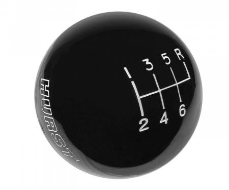 Hurst Shift Knob, 6-Speed, Black 1630156