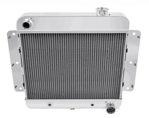 Champion Cooling 1962-1967 Chevrolet Chevy II 2 Row All Aluminum Radiator Made With Aircraft Grade Aluminum EC255-6