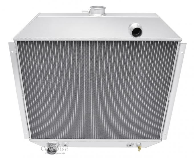 Champion Cooling 2 Row All Aluminum Radiator Made With Aircraft Grade Aluminum EC395