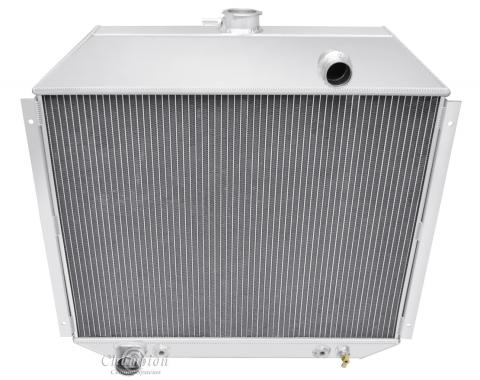 Champion Cooling 2 Row All Aluminum Radiator Made With Aircraft Grade Aluminum EC395