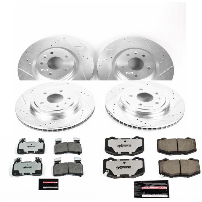 Power Stop 2014-2019 Chevrolet Corvette Z26 Street Warrior Performance Brake Kit K6523-26