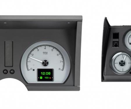 Dakota Digital 1978-1982 Chevrolet Corvette HDX Direct-Fit Analog Gauge System, Silver Alloy, MPH / Fahrenheit HDX-78C-VET-S