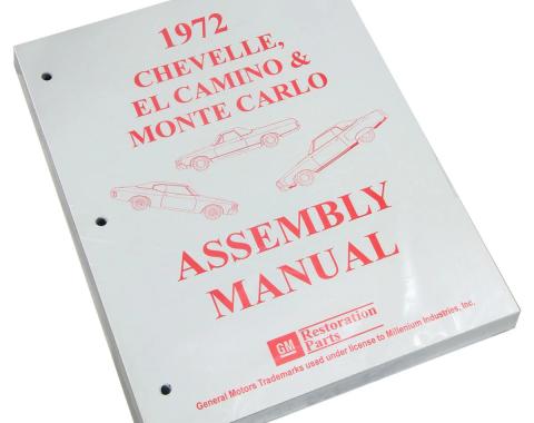 El Camino Factory Assembly Manual, 1972