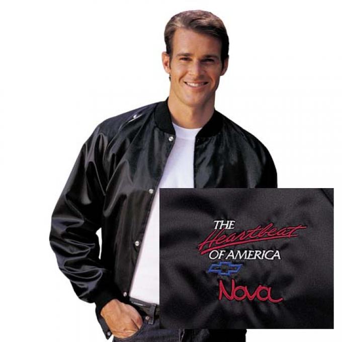 Hb Satin Jacket w/Nova  Muscle Cars & Classics