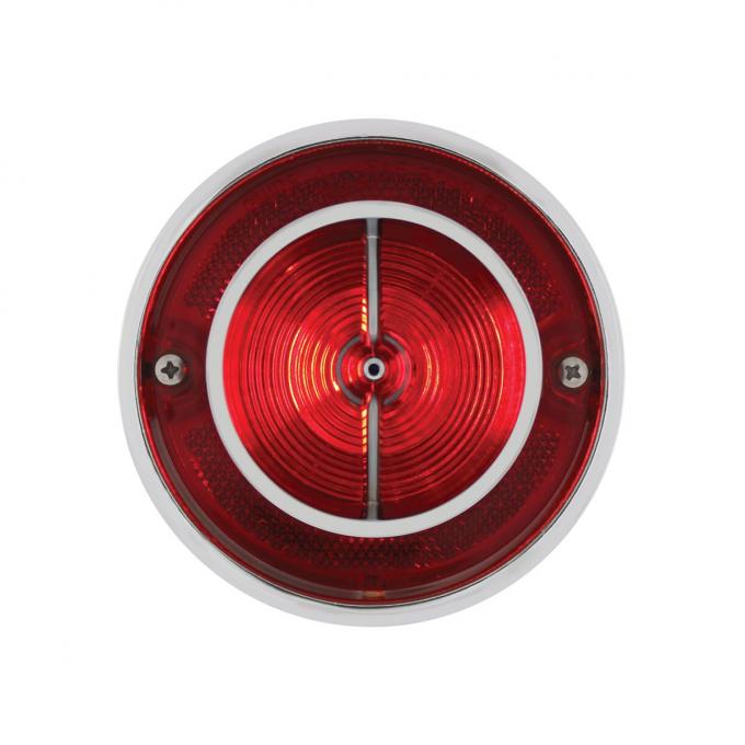 United Pacific Tail Light Lens With Chrome Rim For 1963 Chevy Impala C6300