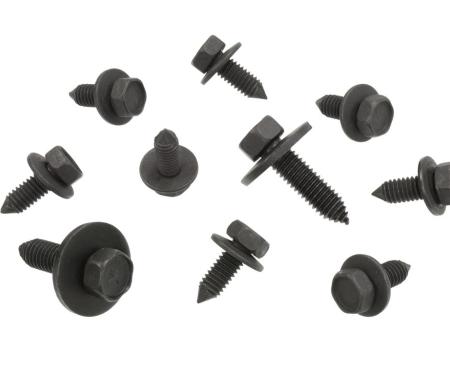 Redline Restomotive® 1963-1975 Chevrolet Corvette Decklid Hinge Screw Set, Top & Bottom