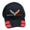 C7 Black Grand Sport Hat with Red Hashmarks