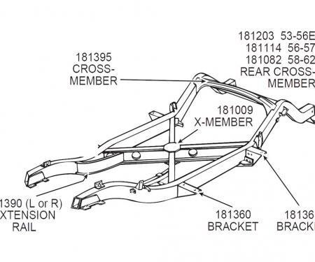 56L-57 Rear Crossmember