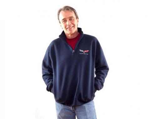 Sweatshirt - Men's Navy C6 1/4 Zip