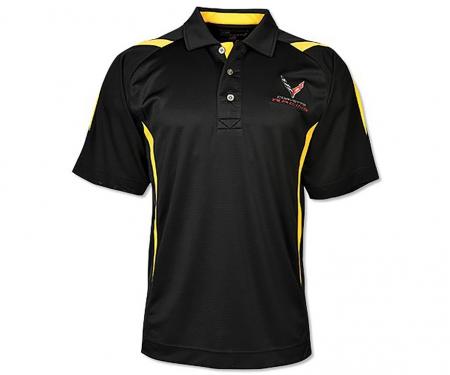 C8 Corvette Racing Black & Yellow Polo Shirt