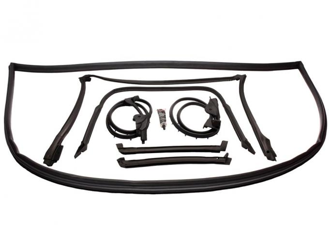 1990-1996 Coupe With Rear Window Body Weatherstrip Kit - Correct Latex Material