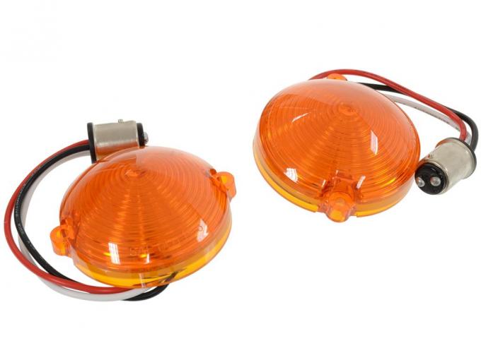 63-67 LED Front Parking Light Amber Led Amber Lens