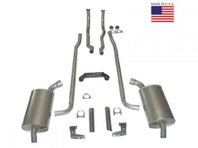 64-67 Deluxe Exhaust System - Complete Aluminized 2"
